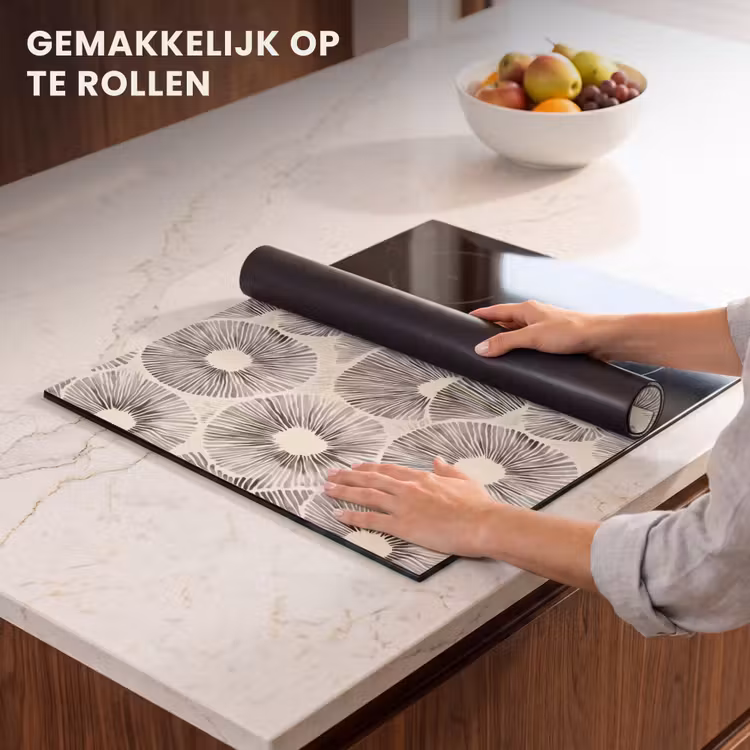 Inductie beschermer - Cirkels - Patroon - Zwart — 7