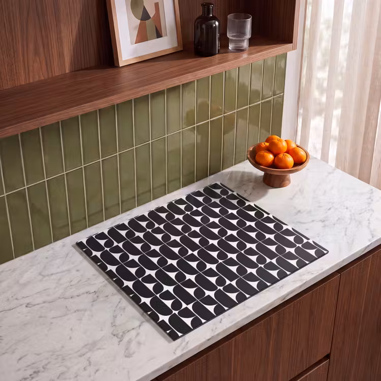 Inductie beschermer - Modern - Geometrisch - Zwart — 4