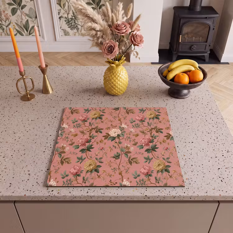 Inductie beschermer - Klassiek - Botanisch - Roze — 3