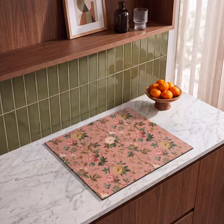 Inductie beschermer - Klassiek - Botanisch - Roze — 4