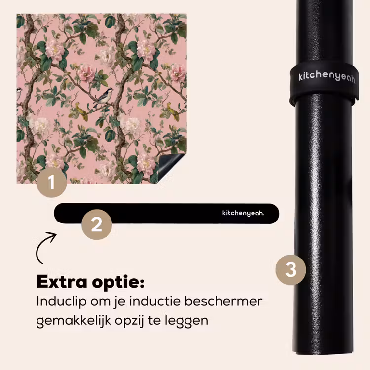 Inductie beschermer - Pioenrozen - Botanisch - Vogel — 8