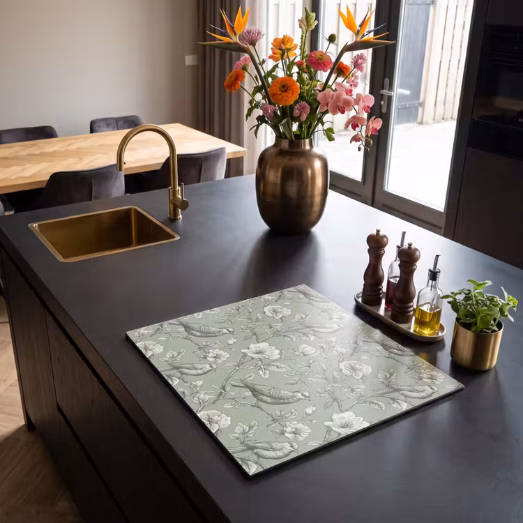 Inductie beschermer - Klassiek - Botanisch - Groen — 2