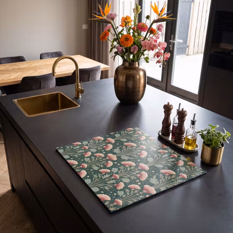 Inductie beschermer - Patroon - Botanisch - Kleurrijk — 2