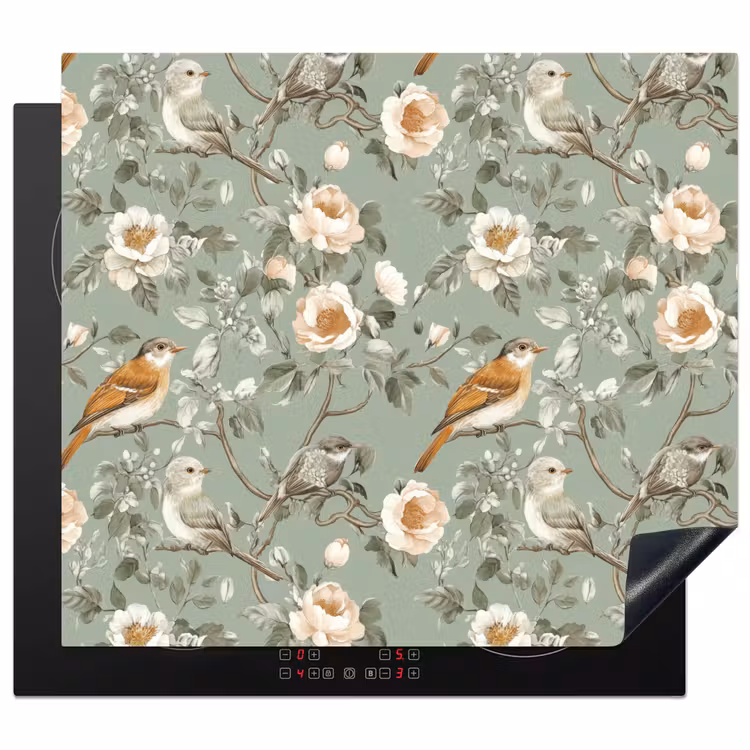 Inductie beschermer - Roze - Vogels - Kleurrijk — 1