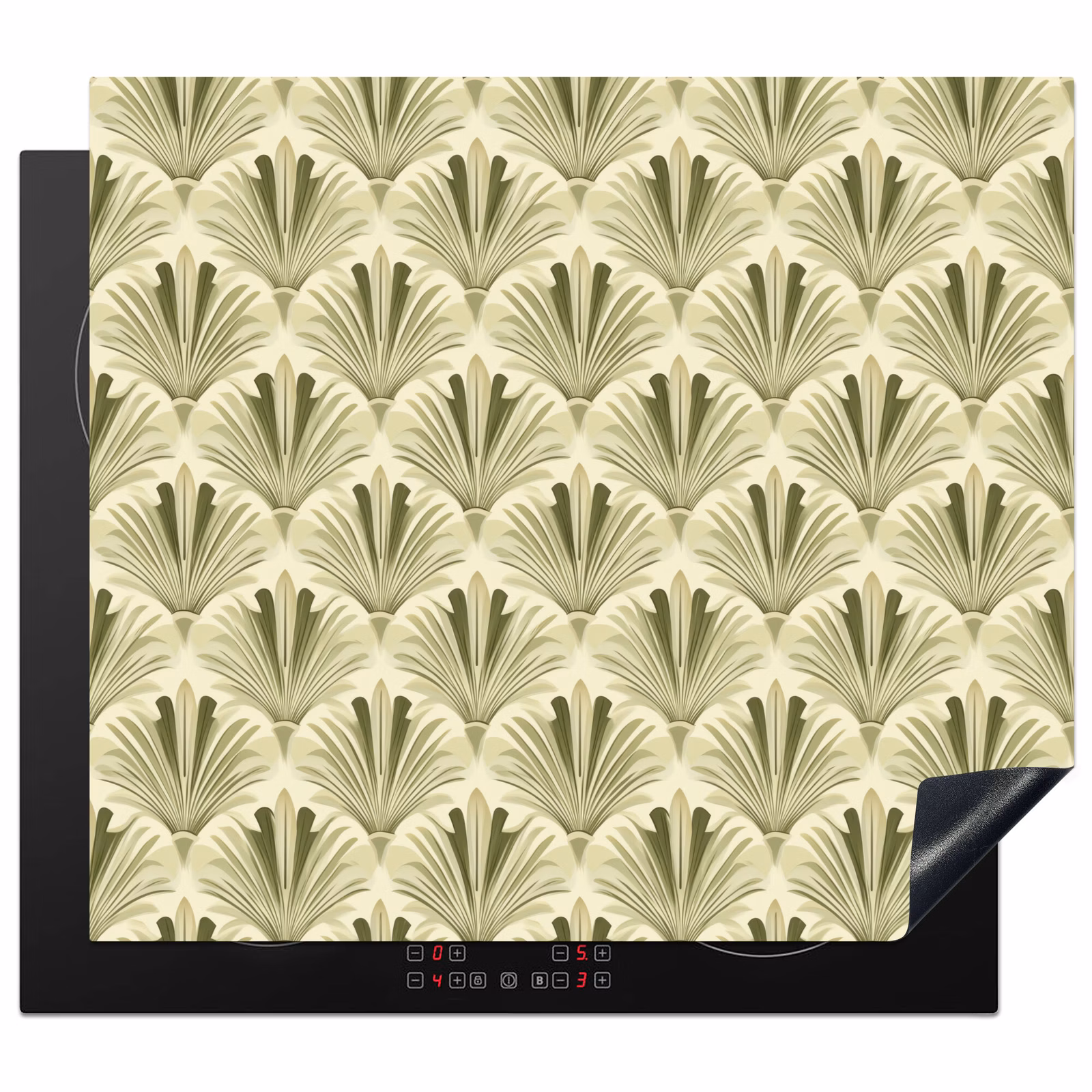 Inductie beschermer - Klassiek - Waaier - Groen — 1