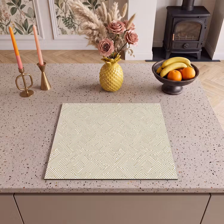 Inductie beschermer - Geometrisch - Lijnen - Groen — 3