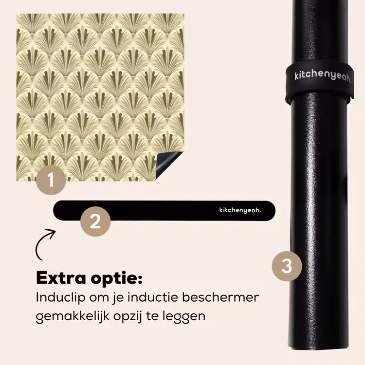 Inductie beschermer - Klassiek - Waaier - Groen — 8