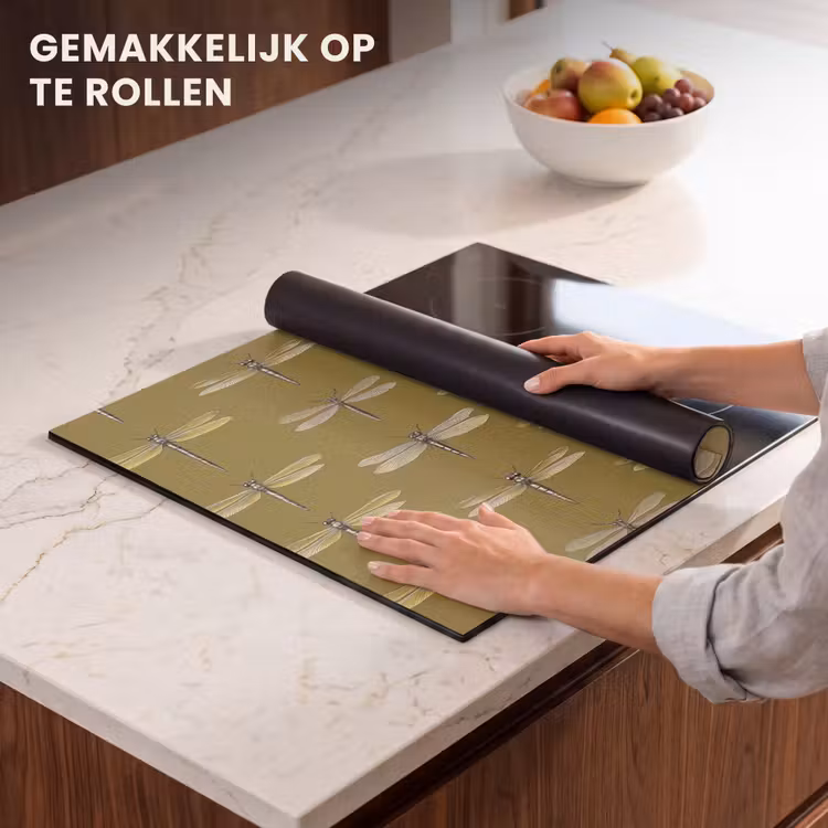 Inductie beschermer - Libellen - Patroon - Groen — 7