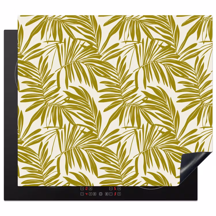 Inductie beschermer - Palmblad - Patroon - Groen — 1