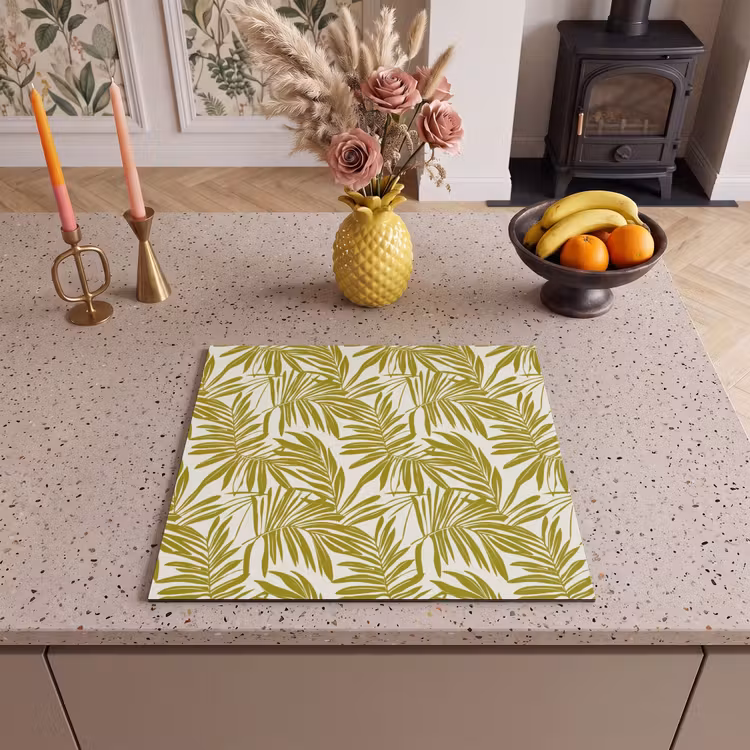 Inductie beschermer - Palmblad - Patroon - Groen — 3