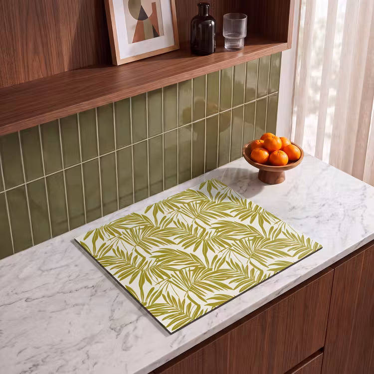 Inductie beschermer - Palmblad - Patroon - Groen — 4