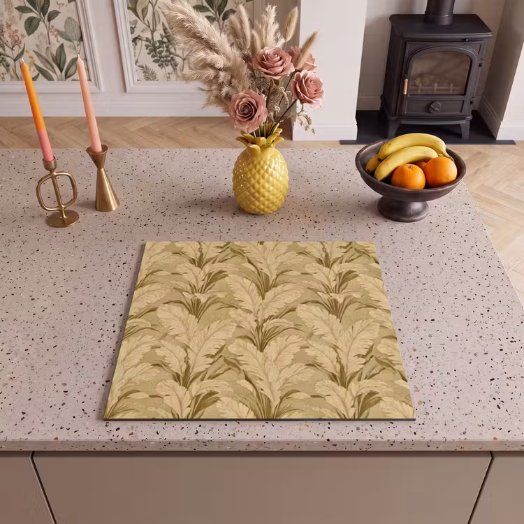 Inductie beschermer - Palmbladeren - Klassiek - Groen — 3