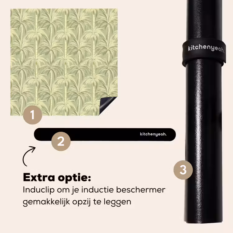 Inductie beschermer - Palmwoud - Tropisch - Groen — 8