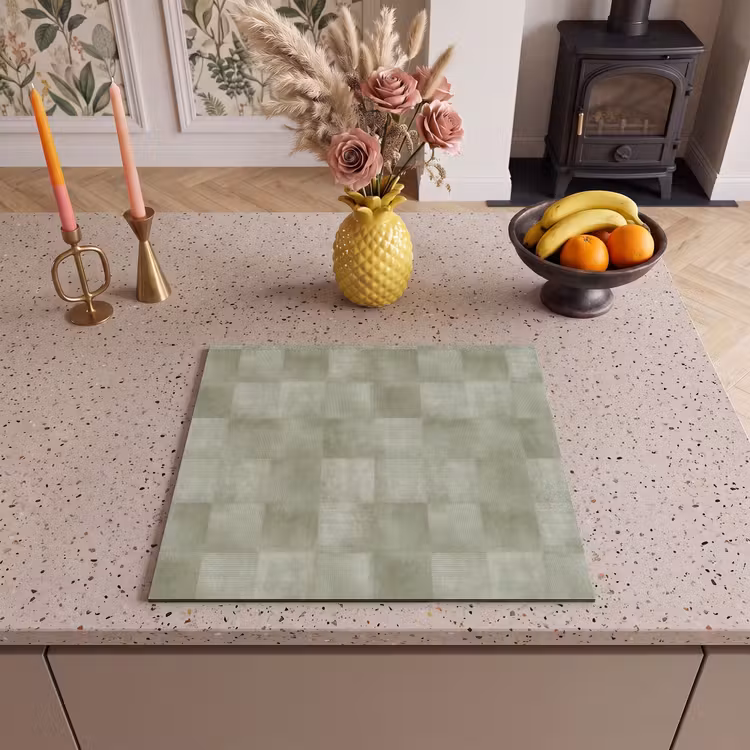 Inductie beschermer - Vlakken - Rustiek - Groen — 3