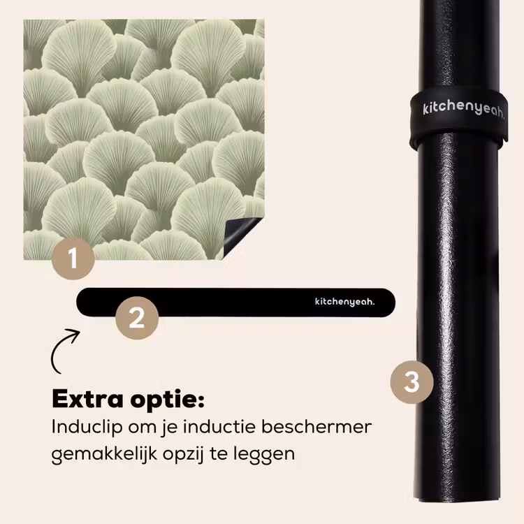 Inductie beschermer - Waaier - Blad - Groen — 8