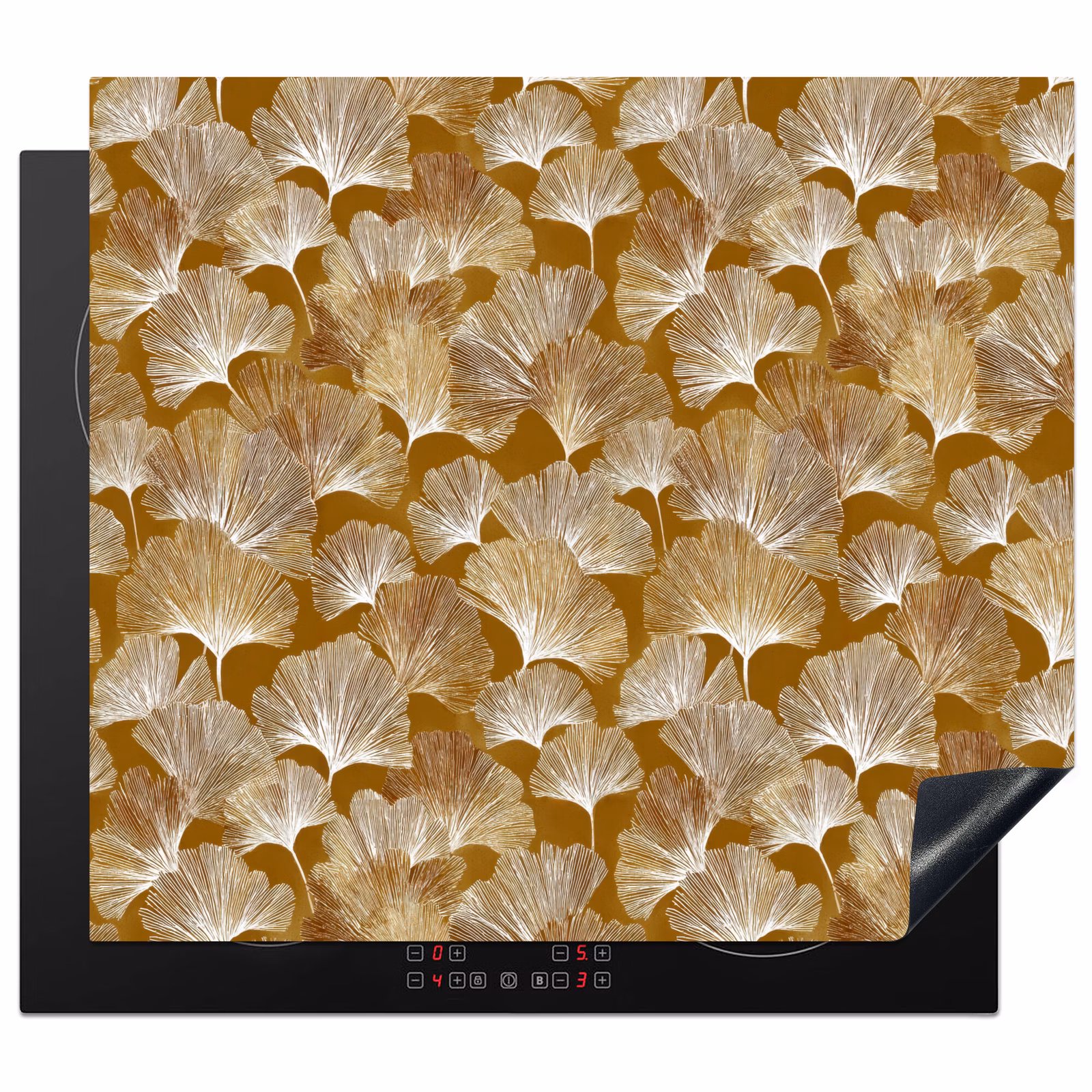 Inductie beschermer - Ginkgo - Bladeren - Goud — 1