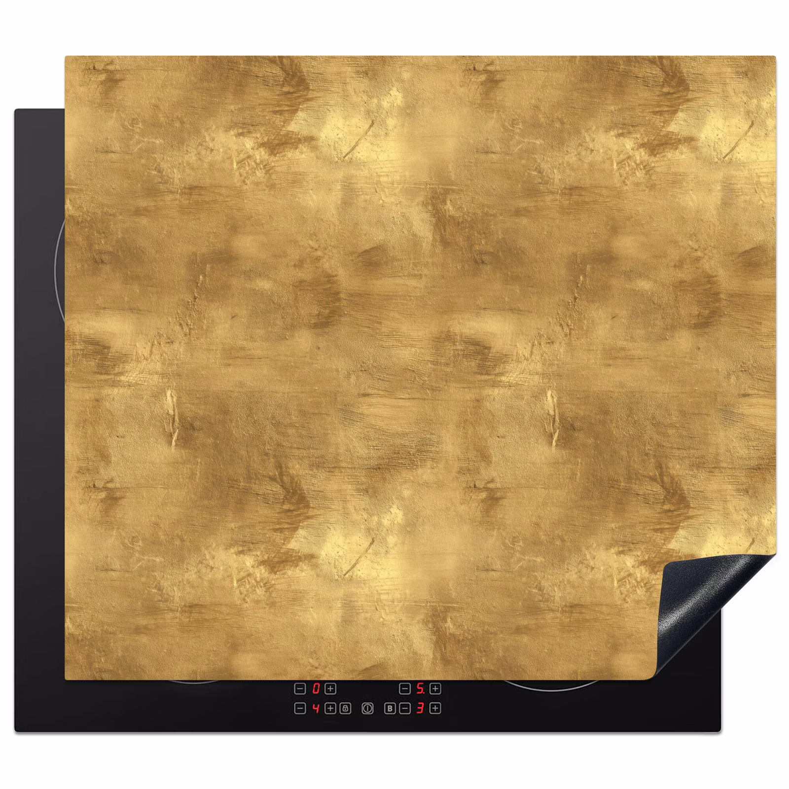 Inductie beschermer - Industrieel - Textuur - Goud — 1