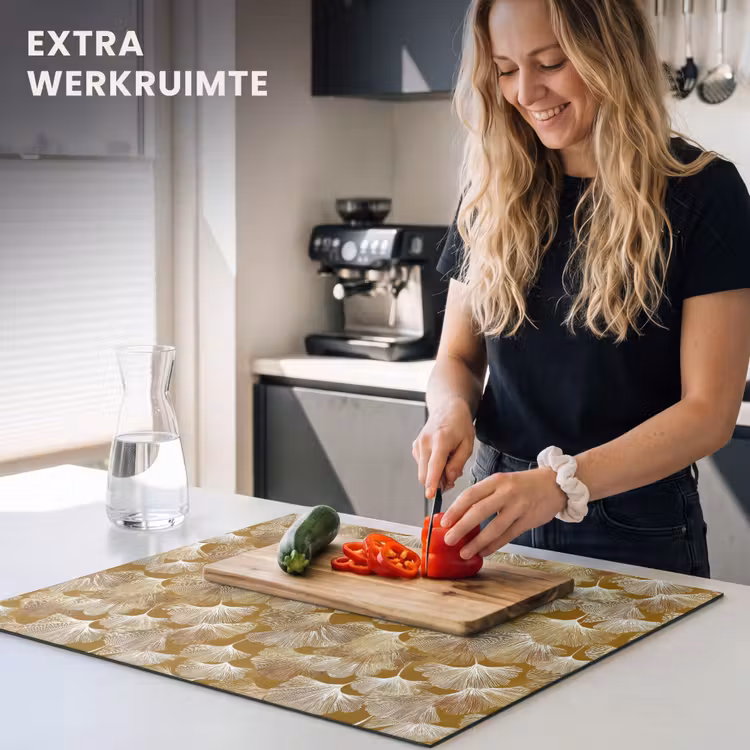 Inductie beschermer - Ginkgo - Bladeren - Goud — 5