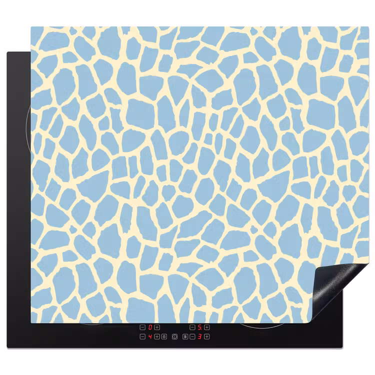 Inductie beschermer - Giraf - Modern - Blauw — 1