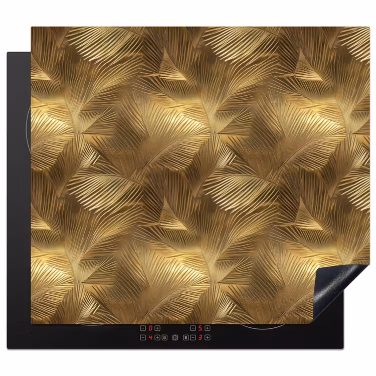 Inductie beschermer - Palm - Waaier - Goud — 1