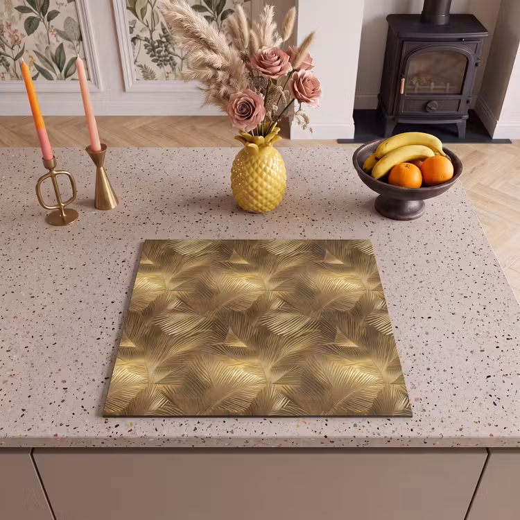 Inductie beschermer - Palm - Waaier - Goud — 3
