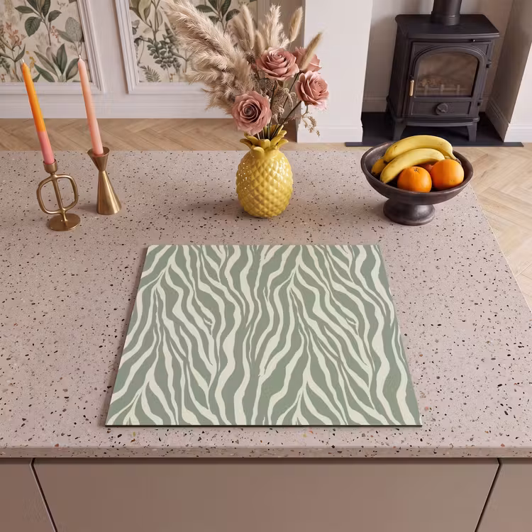 Inductie beschermer - Zebra - Motief - Groen — 3