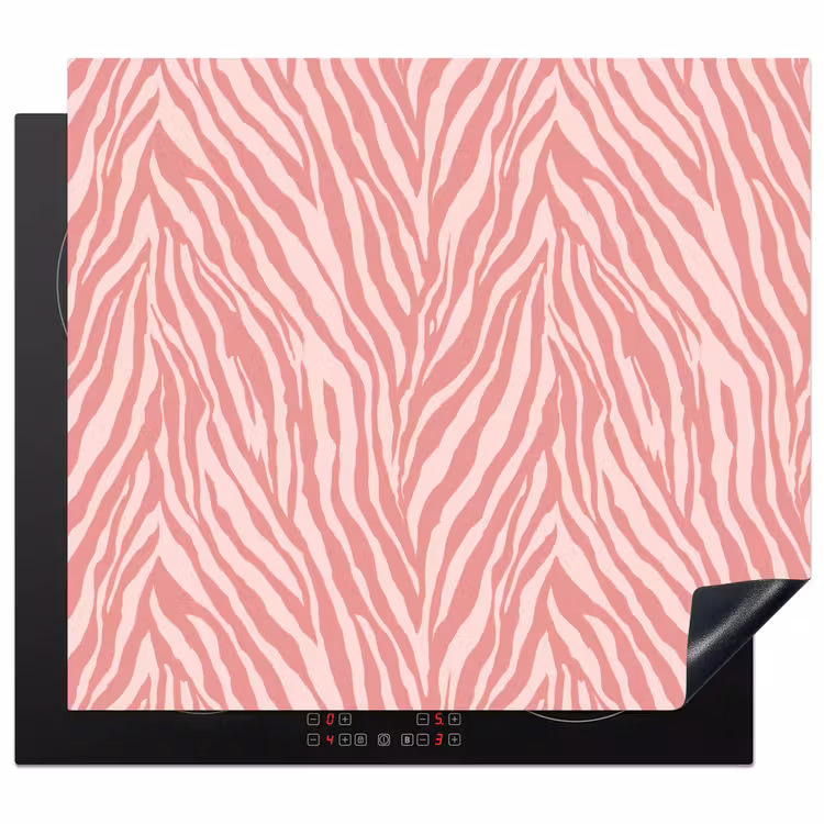 Inductie beschermer - Zebra - Print - Roze — 1