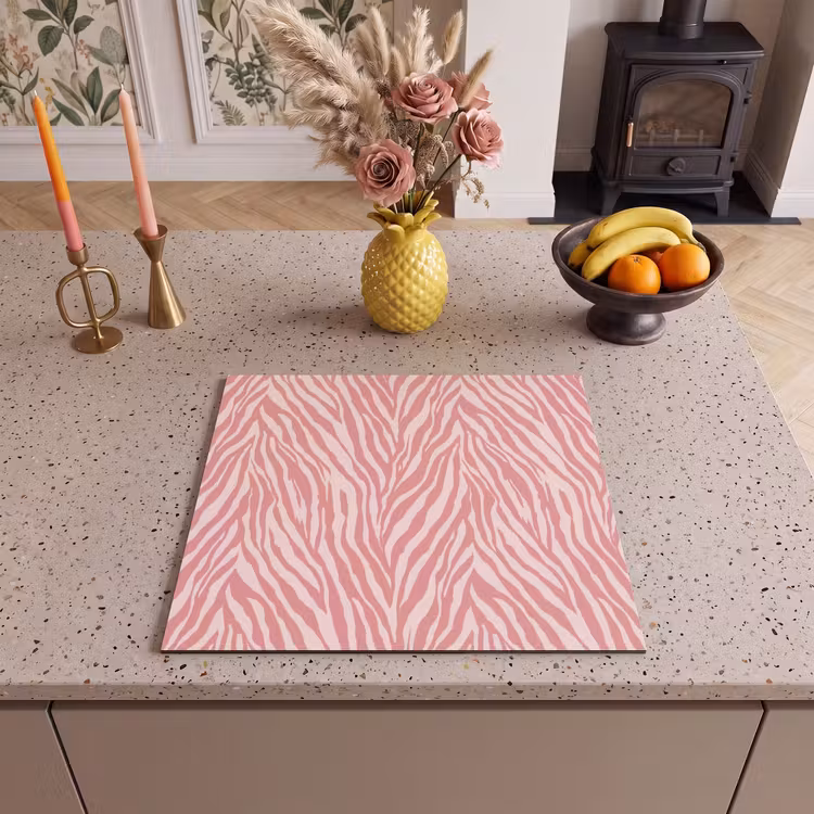Inductie beschermer - Zebra - Print - Roze — 3