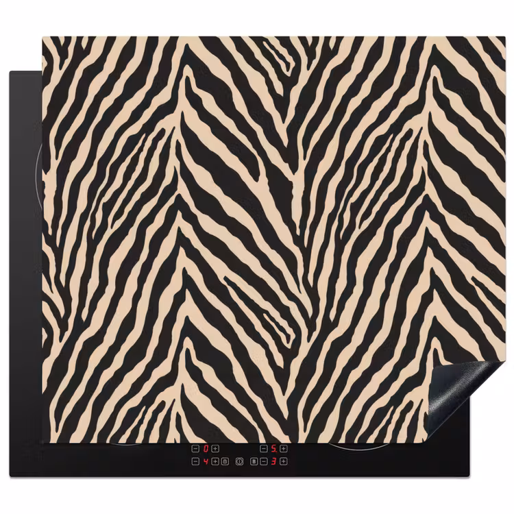 Inductie beschermer - Zebra - Klassiek - Zwart — 1