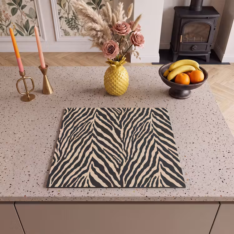 Inductie beschermer - Zebra - Klassiek - Zwart — 3