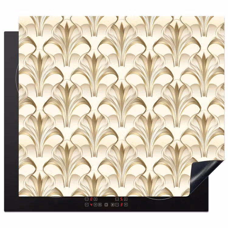 Inductie beschermer - Ornament - Barok - Goud — 1