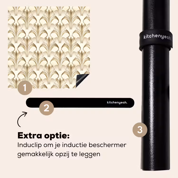 Inductie beschermer - Ornament - Barok - Goud — 8