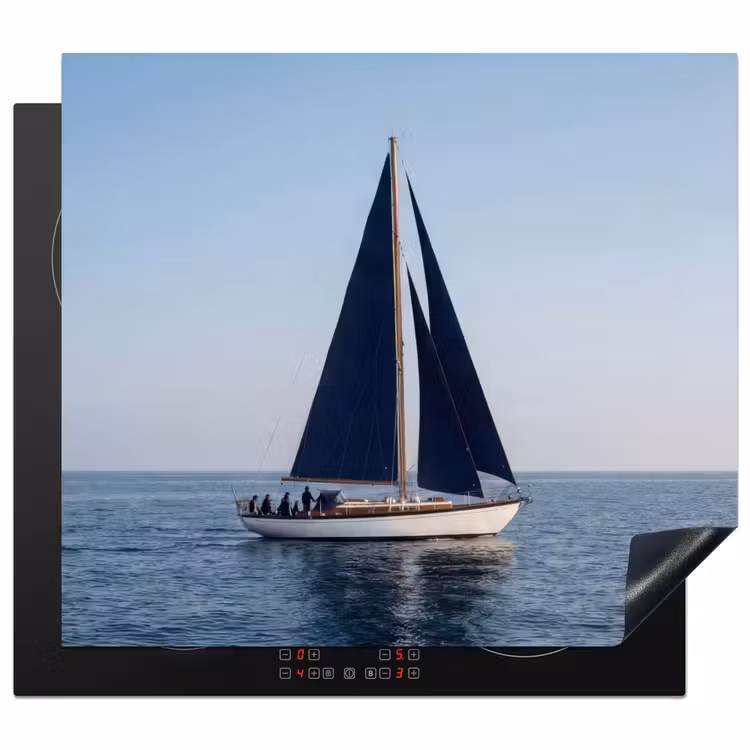 Inductie beschermer - Zeilboot - Zee - Blauw — 1