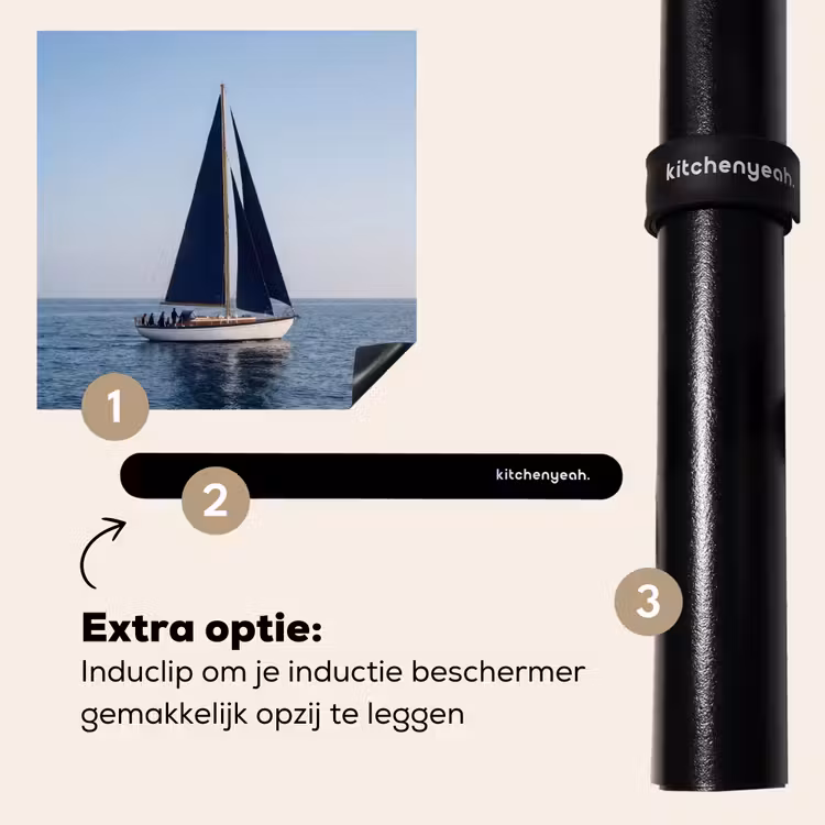 Inductie beschermer - Zeilboot - Zee - Blauw — 8