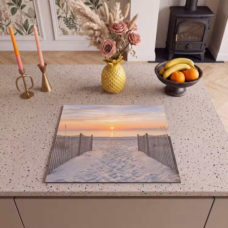 Inductie beschermer - Zonsondergang - Strand - Zand — 3