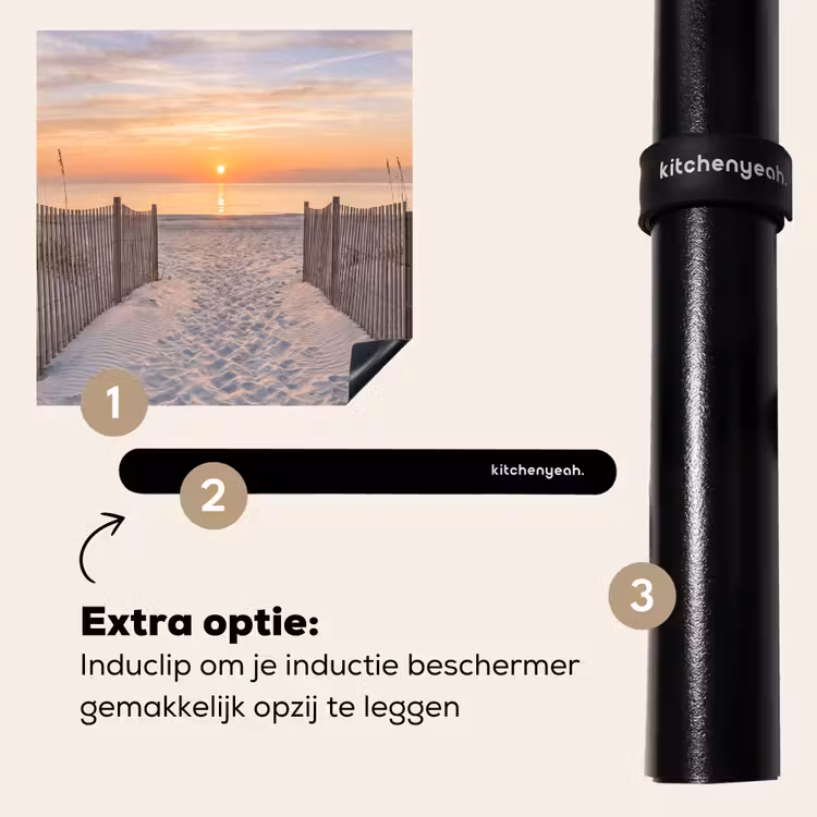 Inductie beschermer - Zonsondergang - Strand - Zand — 8