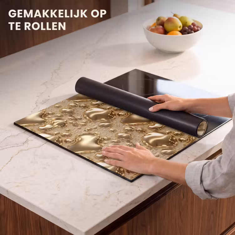 Inductie beschermer - Druppels - Organisch - Goud — 7