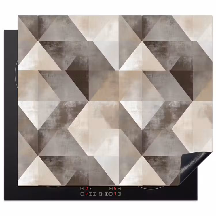 Inductie beschermer - Geometrisch - Motief - Aardetinten — 1