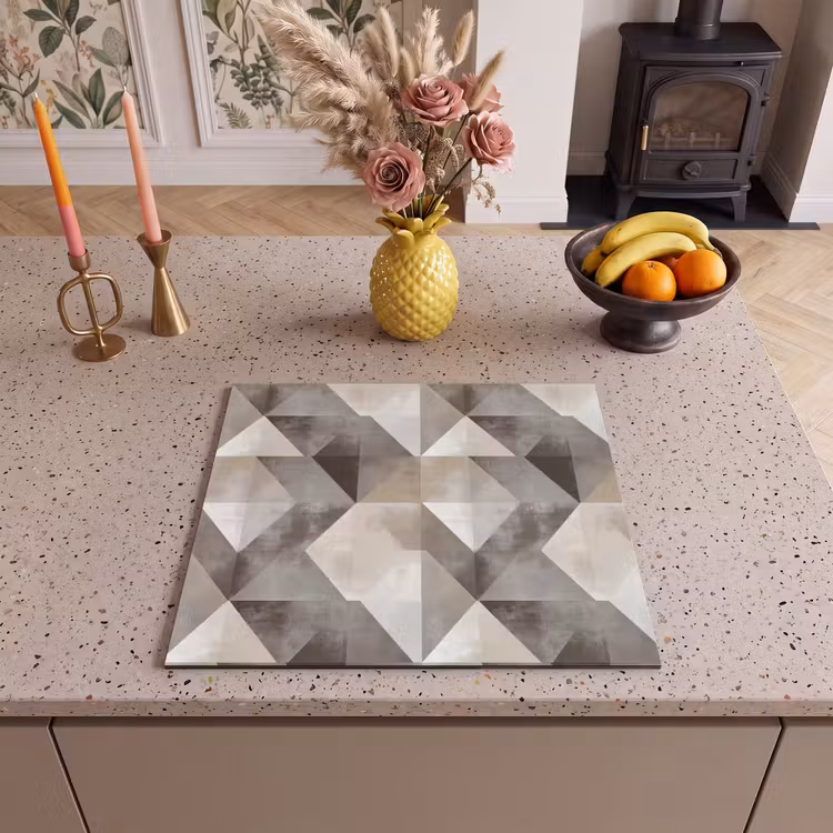 Inductie beschermer - Geometrisch - Motief - Aardetinten — 3