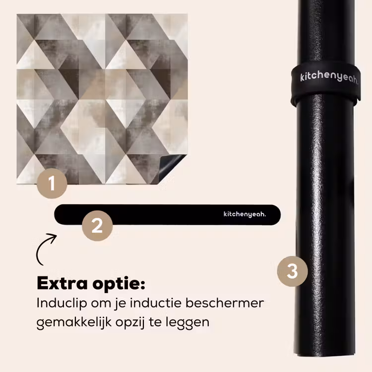 Inductie beschermer - Geometrisch - Motief - Aardetinten — 8