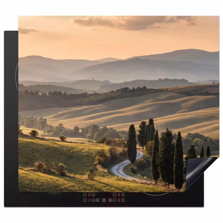 Inductie beschermer - Toscaans - Landschap - Heuvels — 1