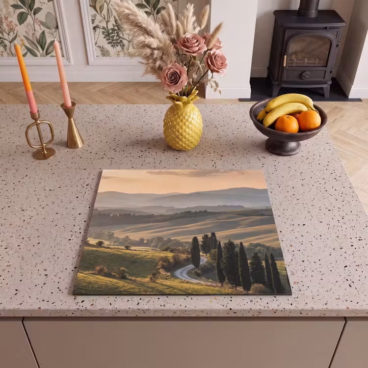 Inductie beschermer - Toscaans - Landschap - Heuvels — 3