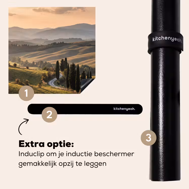 Inductie beschermer - Toscaans - Landschap - Heuvels — 8