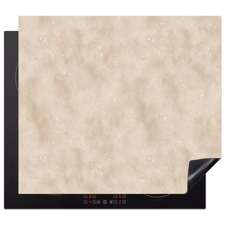 Inductie beschermer - Structuur - Spikkels - Beige — 1
