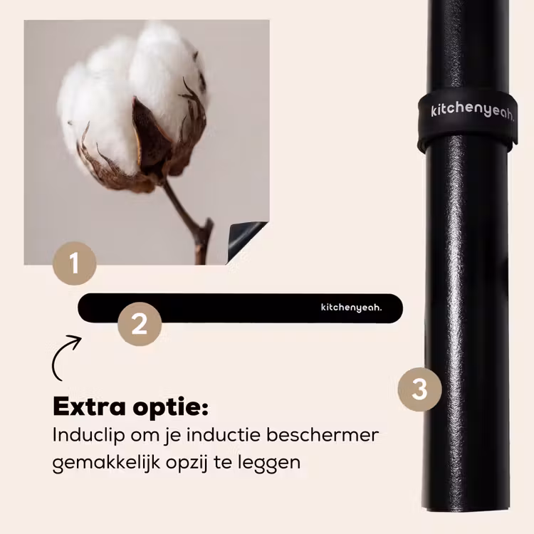 Inductie beschermer - Katoenbol - Minimalistisch - Wit — 8