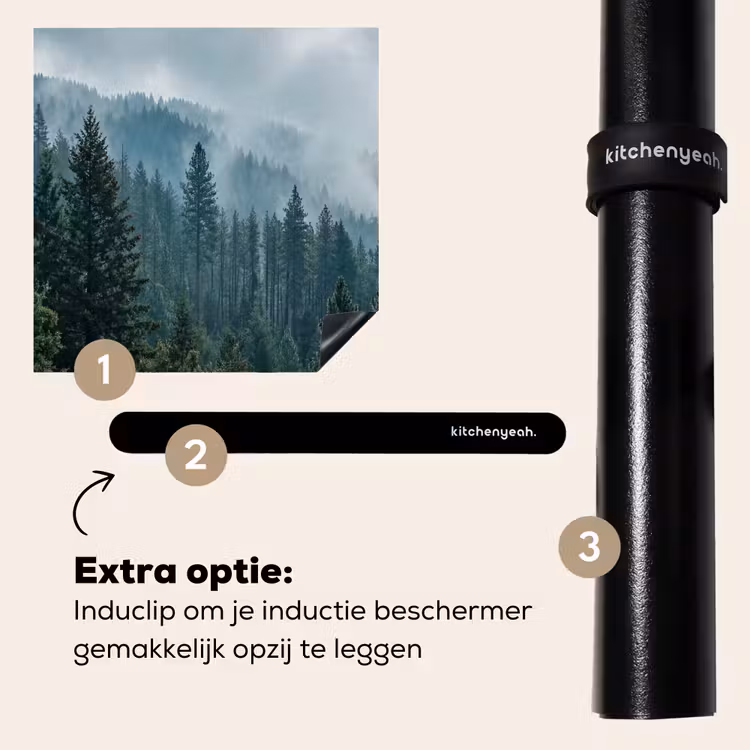 Inductie beschermer - Naaldwoud - Bergen - Mist — 8