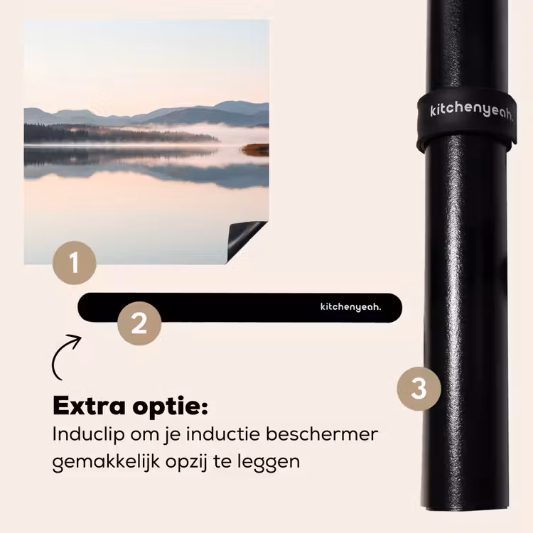 Inductie beschermer - Water - Bomen - Mistlaag — 8