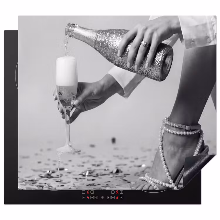 Inductie beschermer - Feestelijk - Champagne - Discobal — 1
