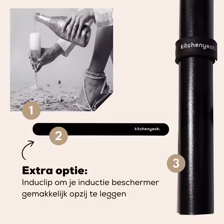 Inductie beschermer - Feestelijk - Champagne - Discobal — 8
