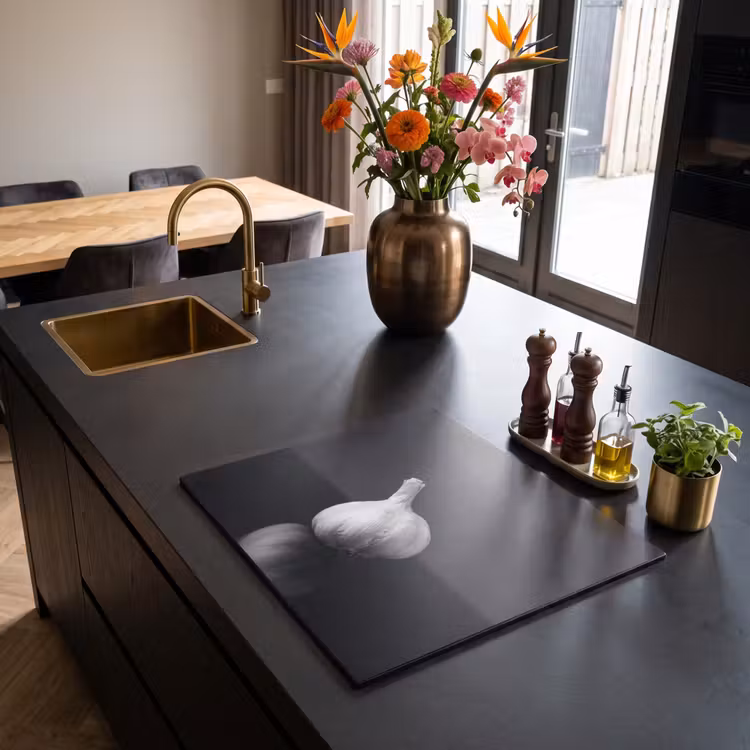 Inductie beschermer - Knoflook - Zwart - Wit — 2